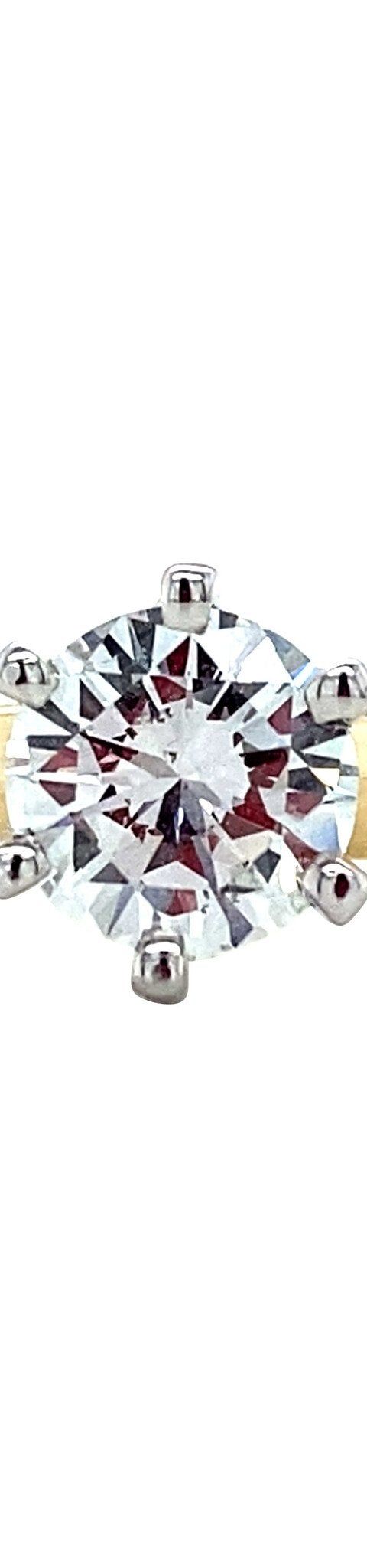 Vintage 14K Gold Solitaire Ring with Diamond